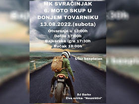 У суботу мото скуп у Доњем Товарнику