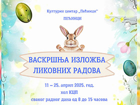 У петак отварање Васкршње изложбе ликовних радова у КЦ