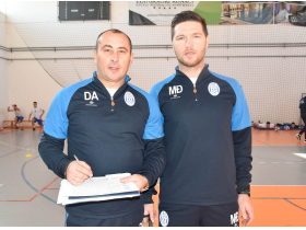 Treneri Miloš Đokić i Darko Ašćerić