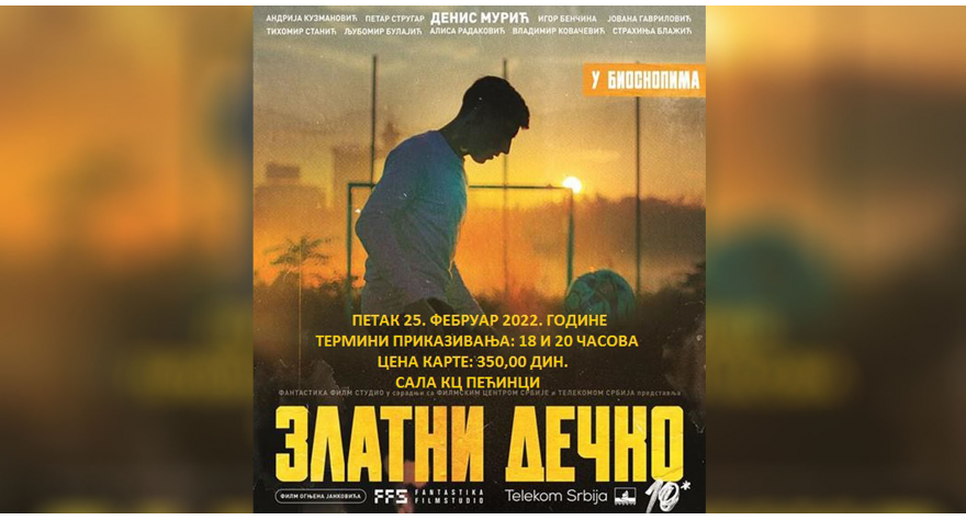 Večeras „Zlatni dečko“ u pećinačkom KC