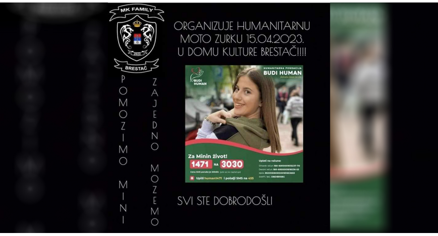 U subotu humanitarna žurka za Minu