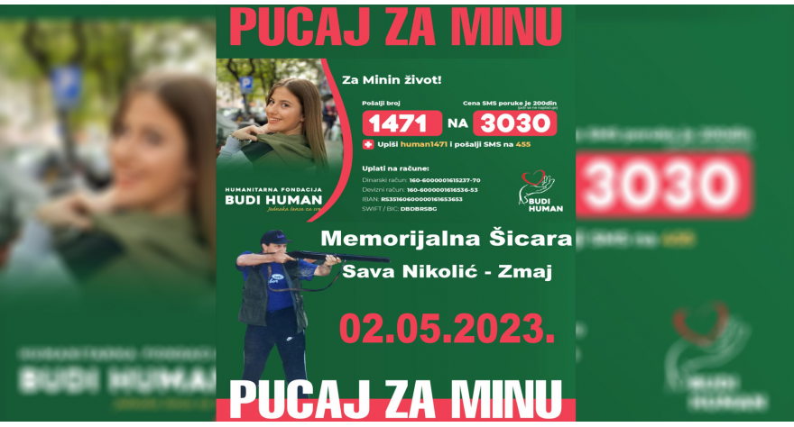 Хуманитарна шицара за Мину 2. маја