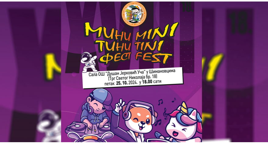 Сутра Мини-тини фест у Шимановцима 