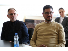 Direktor KC Pećinci Slobodan Stanković i arheolog Perica Odobašić